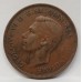AUSTRALIA 1941 . ONE 1 PENNY . VARIETY . DIE CRACKS